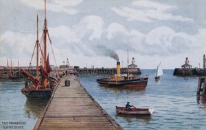 The Harbour, Lowestoft by Alfred Robert Quinton