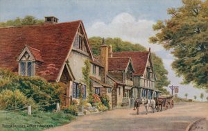 Tudor Houses at Rottingdean by Alfred Robert Quinton