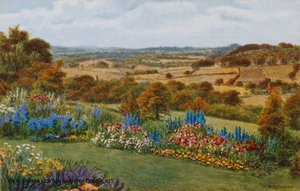 View from a Kentish Garden, Goudhurst by Alfred Robert Quinton
