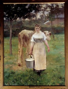Manda Lametrie, the Farmer by Alfred Roll