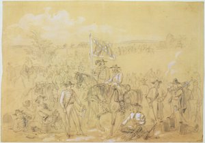The First Virginia Cavalry at a Halt, from 