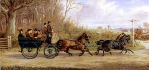 A Brake and Four going to a Meet by Alfred Sheldon Williams