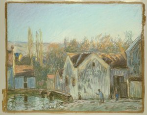 A Corner of Moret-sur-Loing by Alfred Sisley