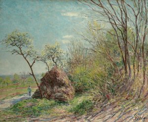 At the Edge of the Forest - Les Sablons by Alfred Sisley