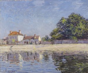 The River Loing at Saint-Mammes by Alfred Sisley