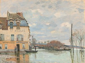 Flood at Port-Marly by Alfred Sisley