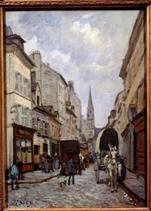 Grande rue at Argenteuil by Alfred Sisley