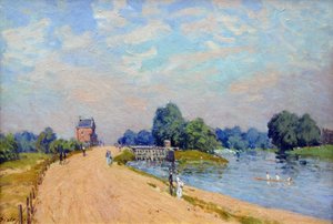 Hampton Court Road by Alfred Sisley