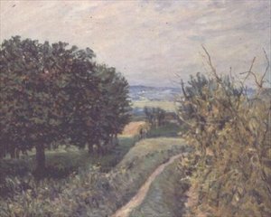 In the Vineyards at Louveciennes by Alfred Sisley