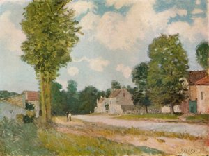 La Route de Versailles, 19th Century, 1929 by Alfred Sisley