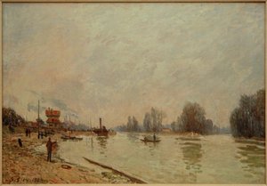 The Seine at Suresnes by Alfred Sisley