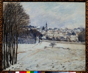 The snow in Marly by Alfred Sisley