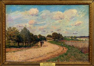 The Road to Mantes by Alfred Sisley