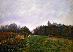 Landscape at Louveciennes by Alfred Sisley
