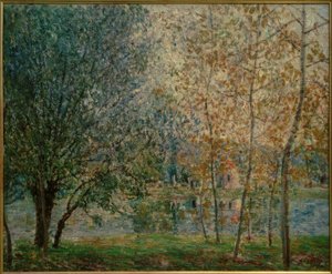 The Loing Canal in Spring by Alfred Sisley