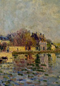 Loing (detail) by Alfred Sisley