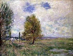 Plain at Veneux by Alfred Sisley
