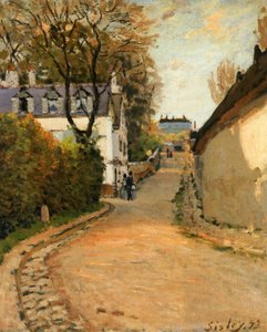 Rue de la Princesse, Louveciennes, looking North, c.1873 by Alfred Sisley