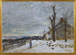 Snow in Veneux-Nadon, c.1880 by Alfred Sisley