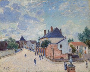 Street in Moret, c. 1890 by Alfred Sisley