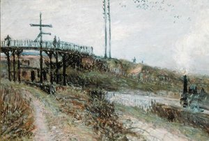 The Footbridge over the Railway at Sevres, c.1879 by Alfred Sisley