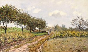 The Road in the Countryside by Alfred Sisley