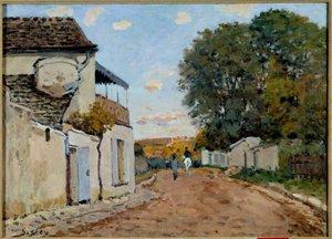 The Road to Louveciennes by Alfred Sisley