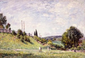 The Slope by the Railway in Sevres by Alfred Sisley