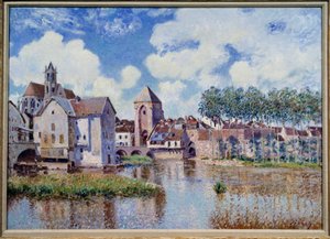 View of Moret on Loing by Alfred Sisley