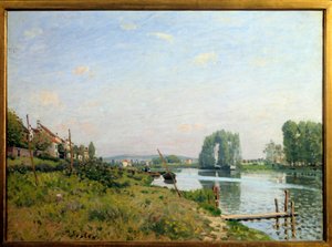 View of the island Saint Denis by Alfred Sisley