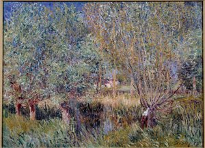 Willows on the Banks of the River Orvanne by Alfred Sisley