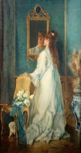 Alfred Stevens, Girl in Front of the Mirror