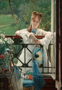 The Blue Ribbon by Alfred Emile Stevens