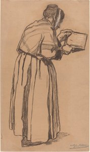 Woman Reading by Alfred Emile Stevens