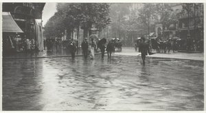 A Wet Day on the Boulevard, Paris