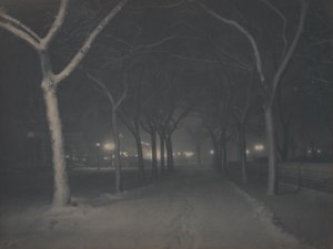 An Icy Night by Alfred Stieglitz