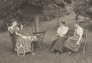 Emmy Obermeyer, Agnes Stieglitz, and Flora Small at Oaklawn by Alfred Stieglitz