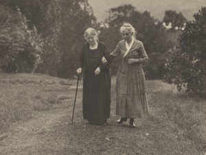 Hedwig Stieglitz and Katherine Herzig, Lake George by Alfred Stieglitz