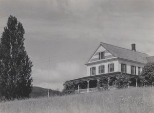 House on the Hill, Lake George by Alfred Stieglitz