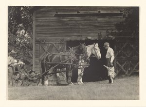 [Yvonne Boursault, Fred Varnum and two unidentified men, Lake George] by Alfred Stieglitz