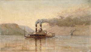 The City of Saint Paul, Dubuque by Alfred Thompson Bricher