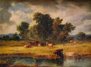 Banks of the Envy, near Rhuddlan, 1852, 1938 by Alfred Vickers