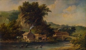 Scene in Dovedale, Derbyshire, 1836, 1938 by Alfred Vickers