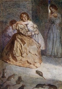 Plague of Rats During the Siege of Lucknow, Indian Mutiny, 1857 by Alfred Wallis Mills