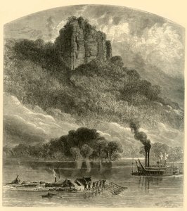 Chimney Rock, near Fountain City by Alfred Rudolph Waud