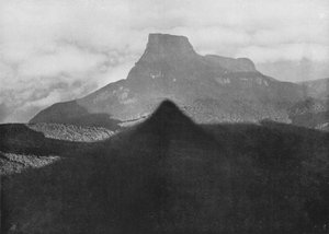 The Shadow of Adams Peak and Bible Rock. Taken from the Peak at Sunrise