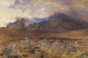 Snowdon after an April Hailstorm