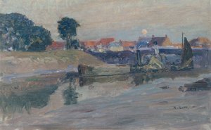 Rising Moon over Nieuport