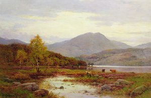 Autumn Evening, Loch Venachar by Alfred de Breanski
