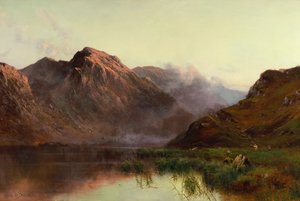 The Hunt of Wildfowl Llyn Crafnaut by Alfred de Breanski